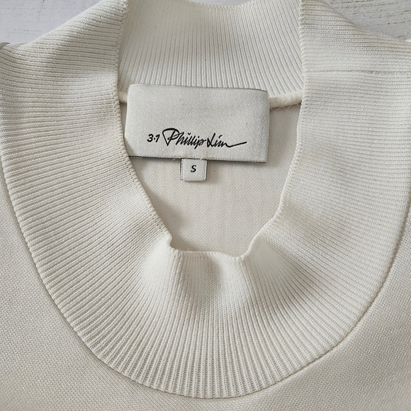 3.1 Phillip Lim Classic Cream "Cable Knit" Sleeveless Mini Dress Size Small - Picture 7 of 15